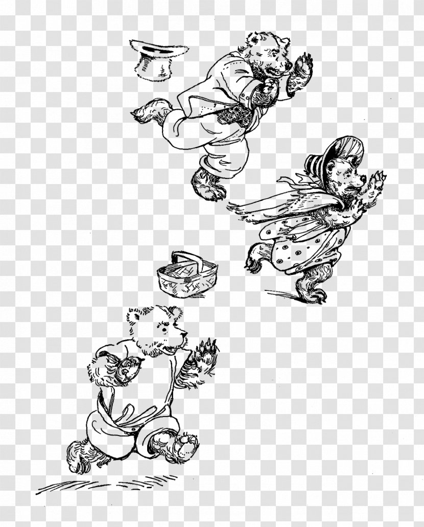Sketch - Artwork - Goldilocks And The Three Bears Transparent PNG