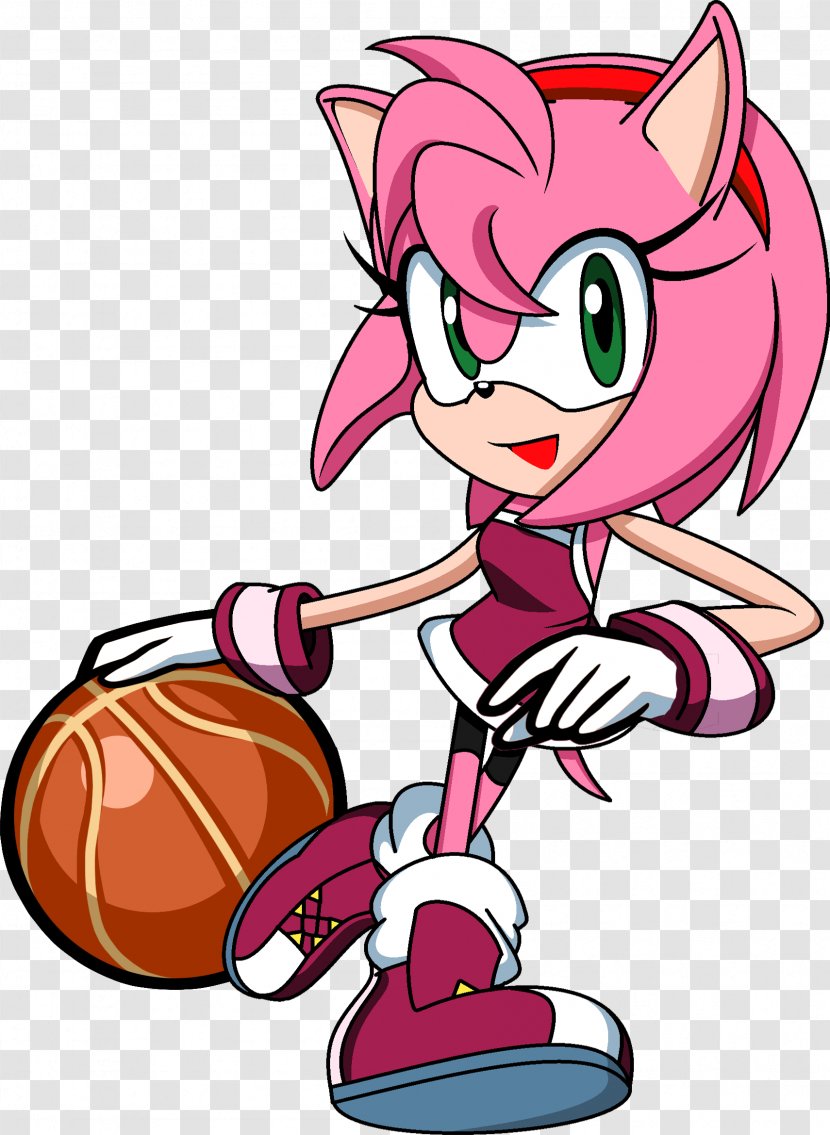 Mario & Sonic At The Olympic Games Hoops 3-on-3 Princess Peach Amy Rose - Silhouette Transparent PNG