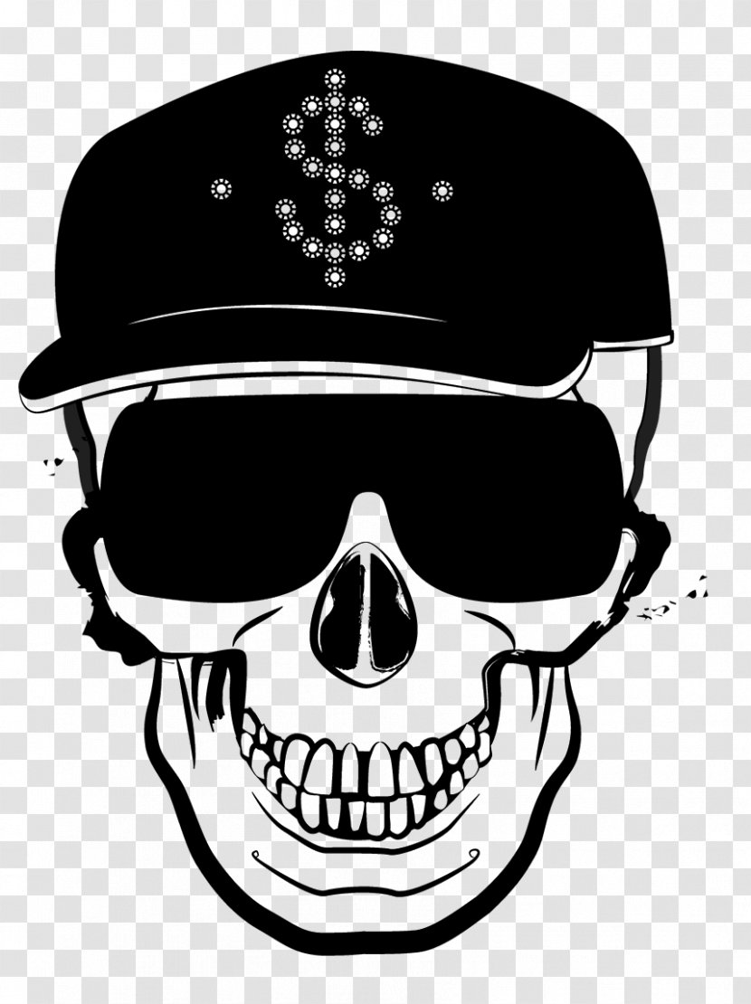 Goggles Skull Jaw Logo Clip Art - Illuminati New World Order Transparent PNG