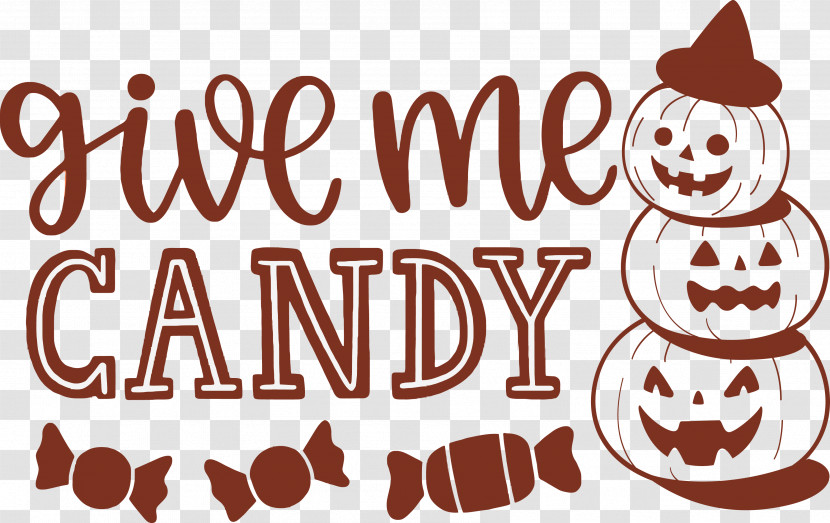 Give Me Candy Halloween Trick Or Treat Transparent PNG