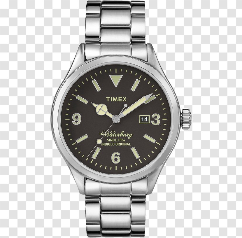 Watch Timex Group USA, Inc. Strap Stainless Steel Indiglo - Brand Transparent PNG