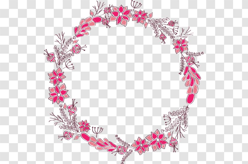 Mother's Day Love - Pink - Circle Flower Transparent PNG