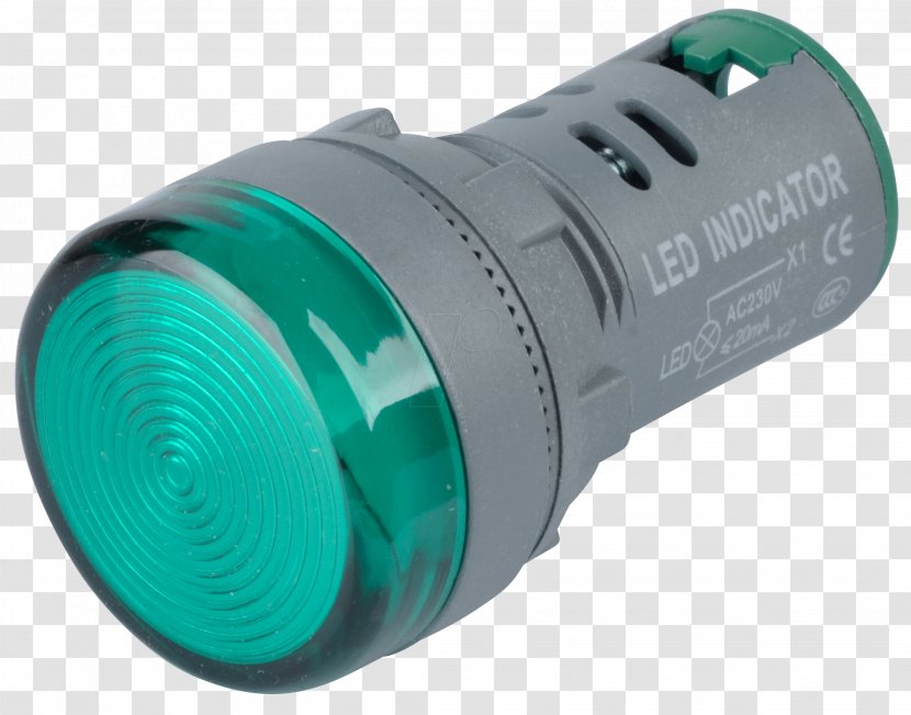 Flashlight Green Light-emitting Diode Signal Lamp - Millimeter Transparent PNG