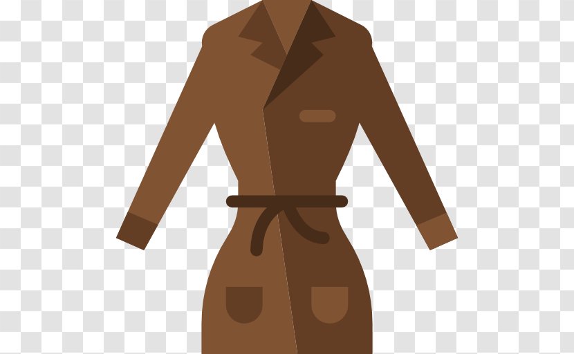 Robe Shoulder Sleeve Coat - Standing - Brown Transparent PNG
