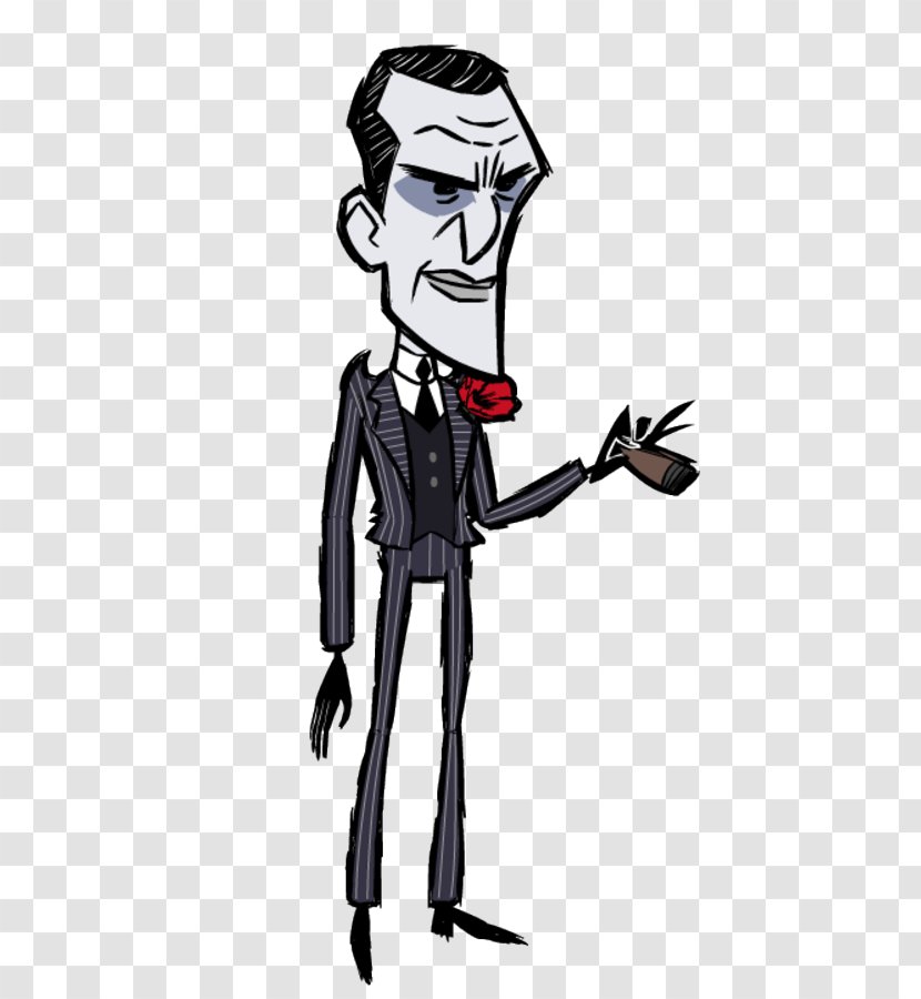 Joker Cartoon Fashion Illustration - Gentleman Transparent PNG