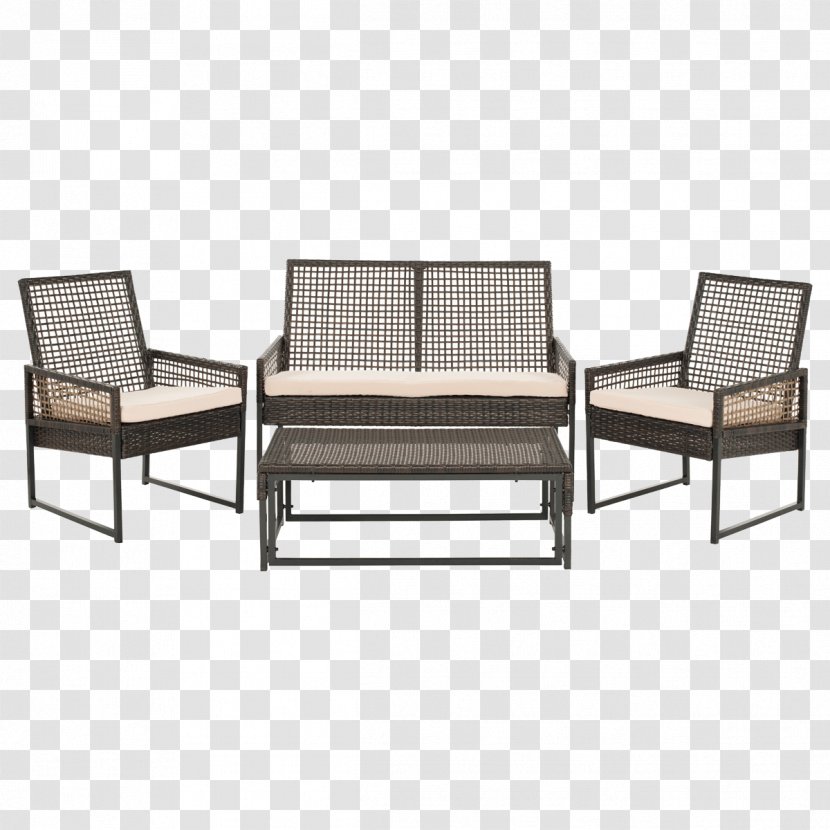 Garden Furniture Table Couch Chair - Coffee Tables - Wicker Transparent PNG