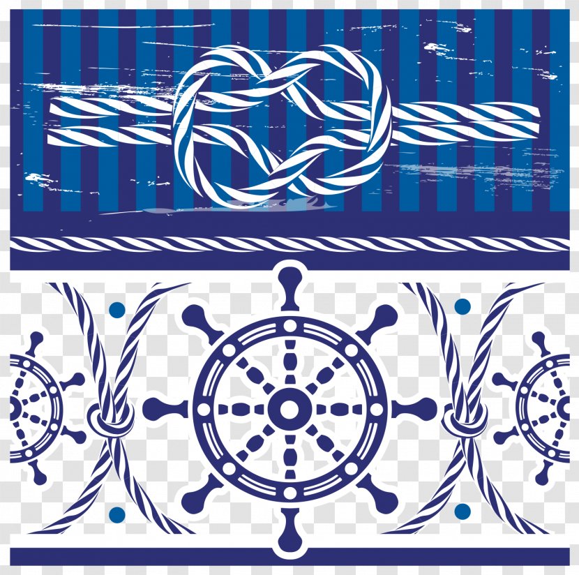 Euclidean Vector Symbol Pattern - Area - Sea Helmsman Blue Transparent PNG