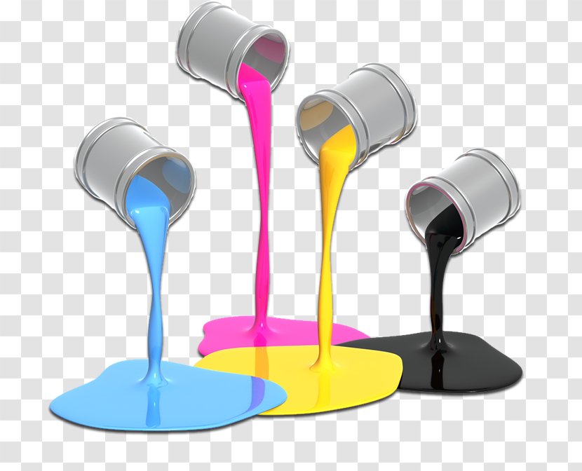 CMYK Color Model Printing Paint Transparent PNG