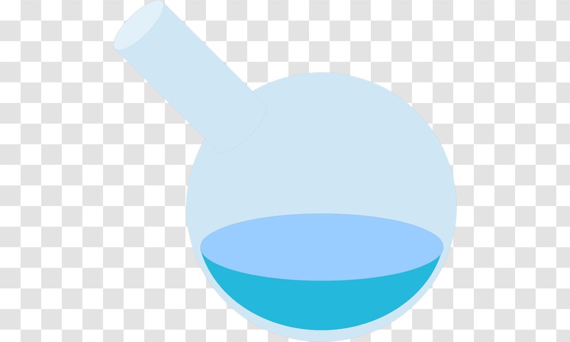 Laboratory Flasks Round-bottom Flask Erlenmeyer - Azure - Roundbottom Transparent PNG