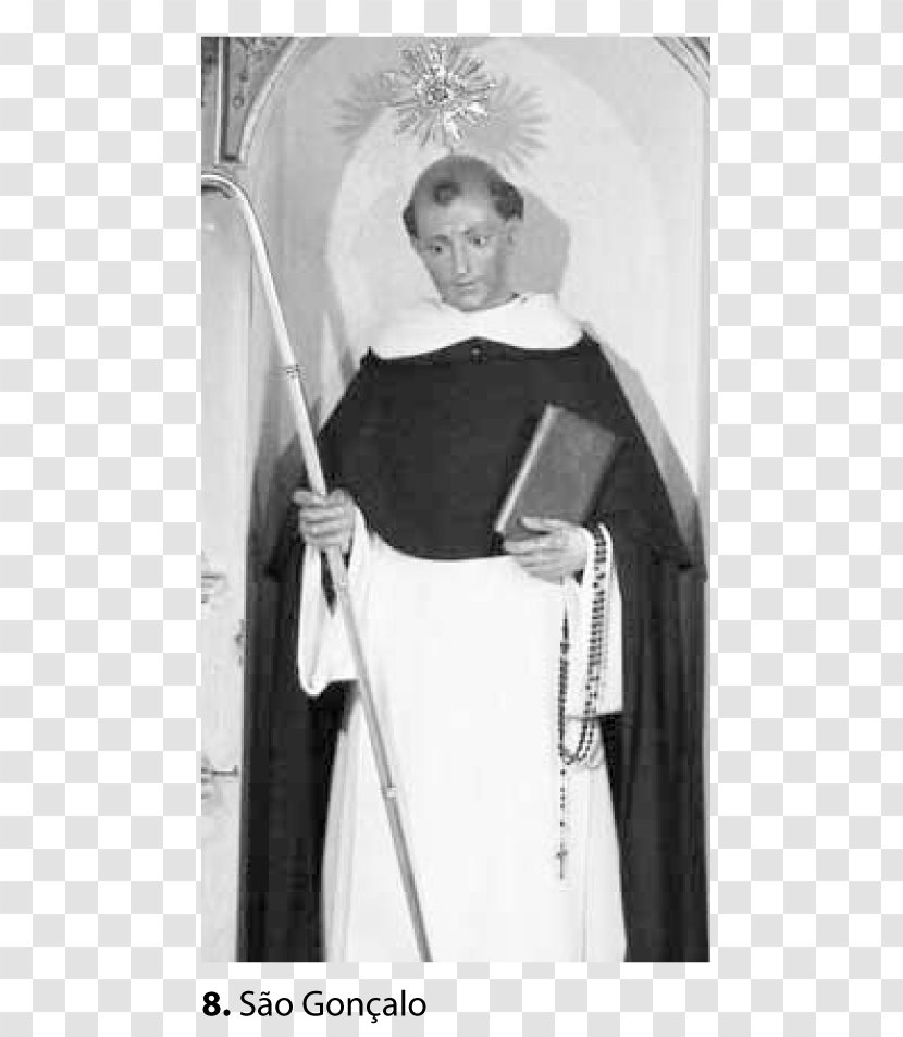 White Gown Shoulder Abbess - Santo Antonio Transparent PNG