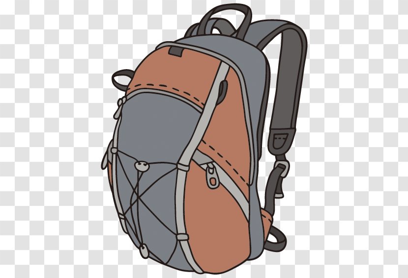 Drawing Backpack Illustration - Suitcase - A Transparent PNG