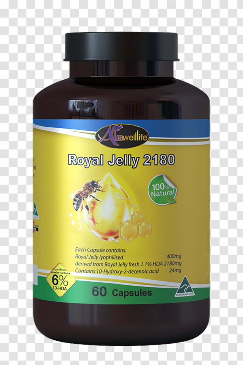 Dietary Supplement นมผึ้ง Royal Jelly Auswelllife Bee Capsule - Mineral - Grape Seed Royale Transparent PNG