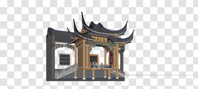 SketchUp Download 3D Modeling - Facade - Stage Model Transparent PNG