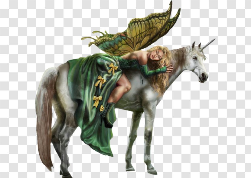Unicorn Fairy Legendary Creature Mythology Fantasy - Horse Transparent PNG
