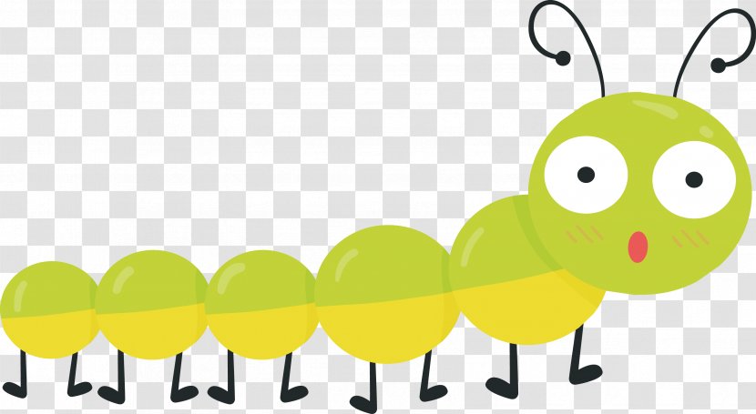 Cartoon Caterpillar - Spring Bug Transparent PNG
