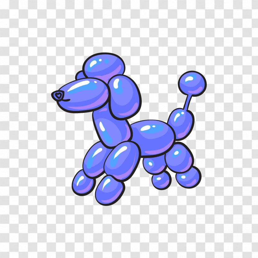 Balloon Modelling Stock Photography Illustration - Greeting Card - Blue Puppy Transparent PNG