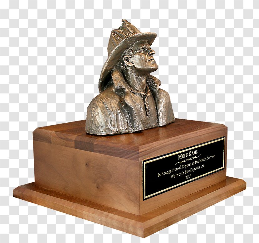 Sculpture Firefighter Award Eagle Engraving, Inc. Trophy - Silhouette Transparent PNG