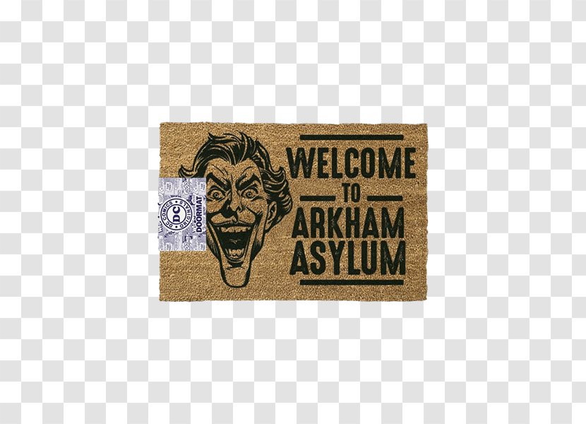 Batman: Arkham Asylum Joker Batcave City - Door Mat Transparent PNG