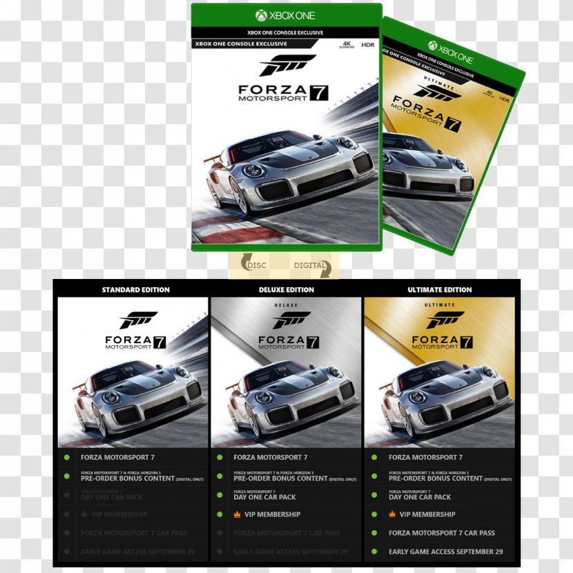 Forza Motorsport 7 Xbox One Racing Video Game Microsoft Transparent PNG