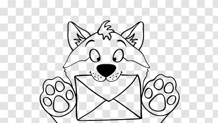 Drawing Dog Coloring Book Letter - Cartoon Transparent PNG