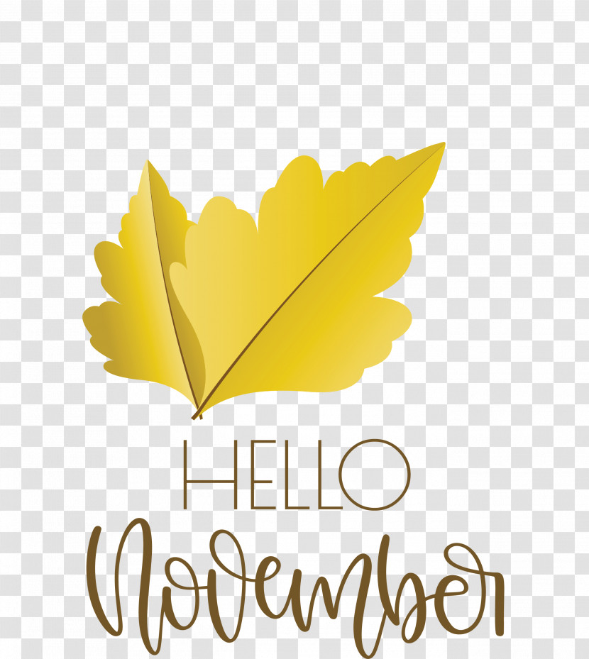 Hello November November Transparent PNG