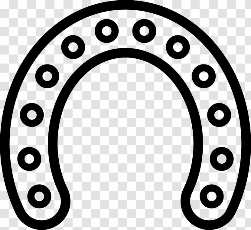 Horseshoe Vector Graphics Clip Art - Black And White Transparent PNG