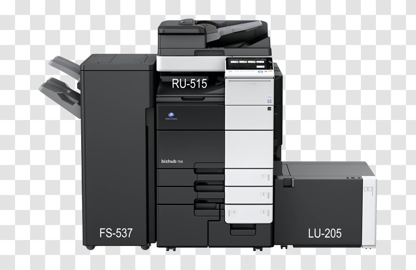Multi-function Printer Konica Minolta Photocopier Printing - Electronic Instrument Transparent PNG