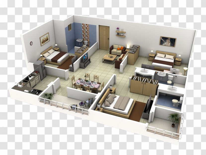 Interior Design Services 3D Floor Plan House Transparent PNG