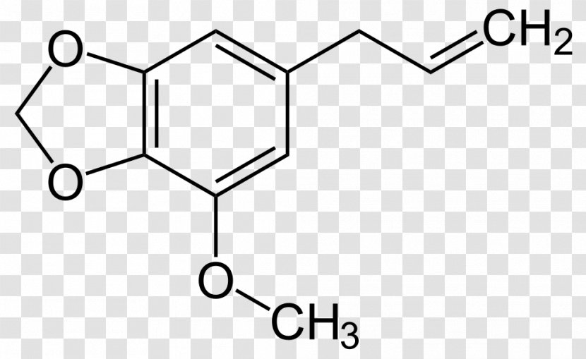 Myristicin Nutmeg Oil Structure Psychoactive Drug - Cartoon - Cram Transparent PNG