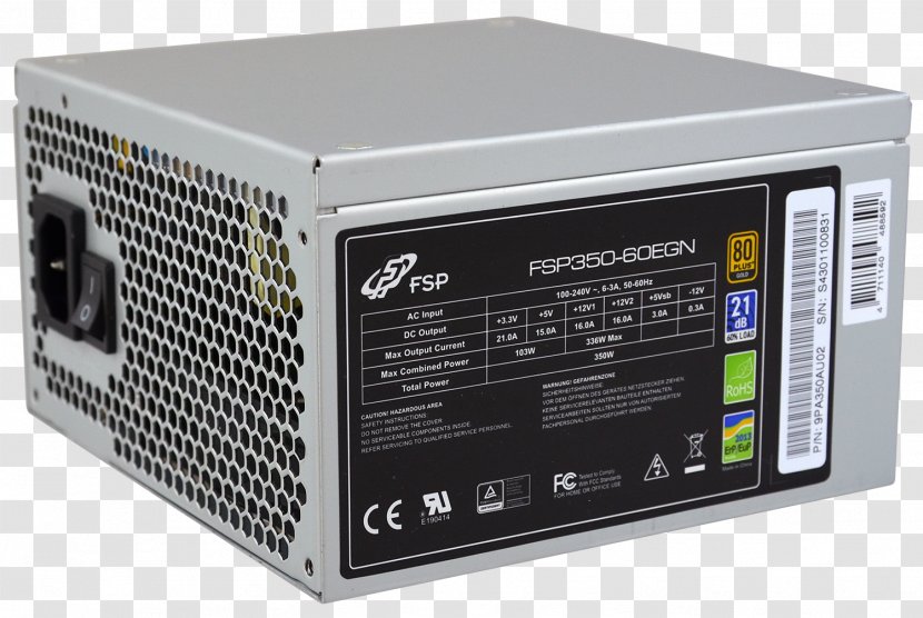 Power Converters Supply Unit ATX 80 Plus FSP Group - Fsp Transparent PNG