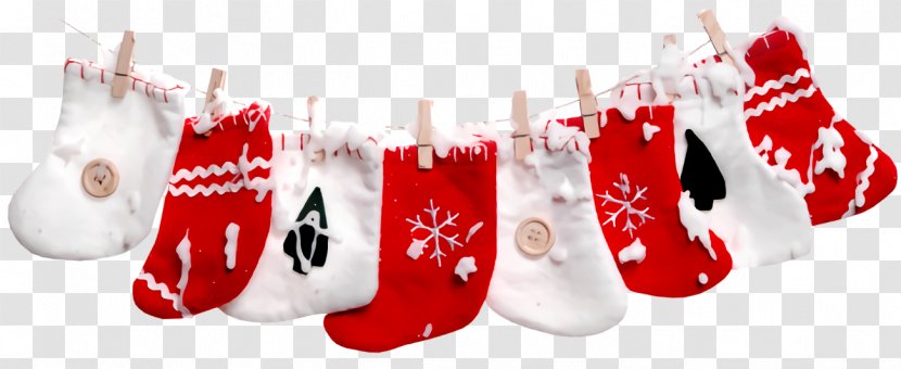 Christmas Stocking Socks - Decoration Carmine Transparent PNG