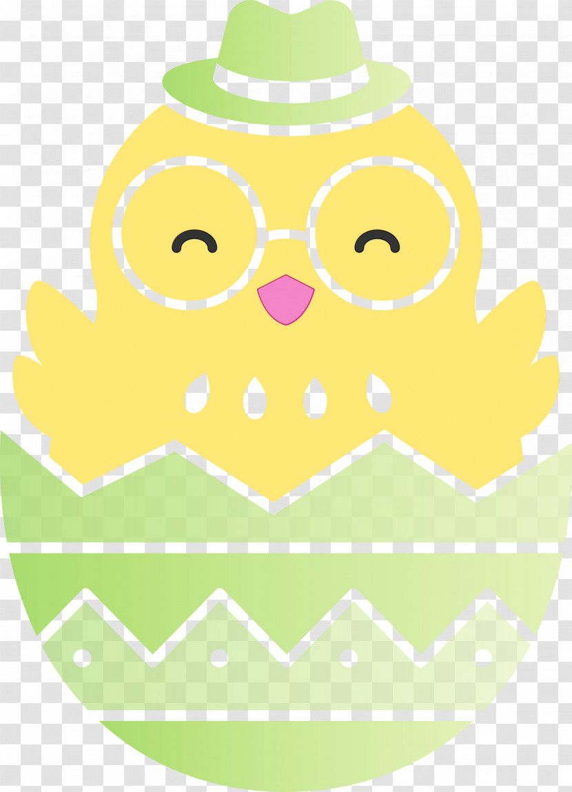 Green Yellow Owl Pattern Bird Transparent PNG