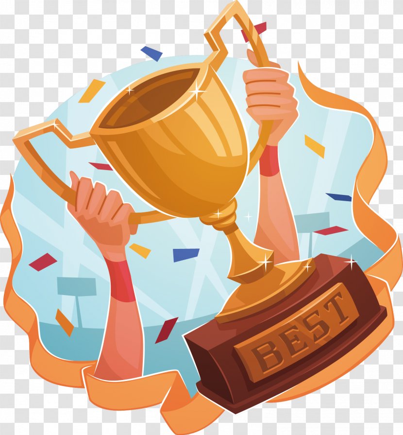 Cartoon Sport Drawing Clip Art - Award Trophy Transparent PNG