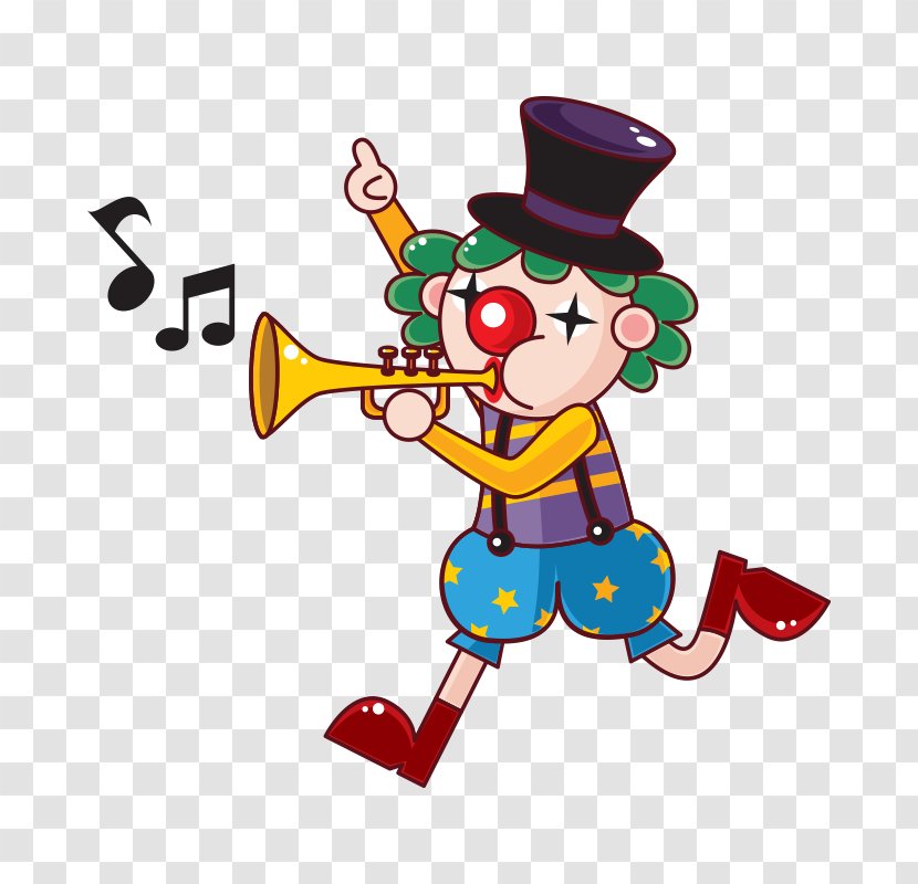 Circus Cartoon Clown Clip Art - Frame - Trumpet 360 Wallpaper Picture Library Transparent PNG