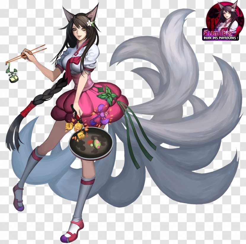 League Of Legends Ahri Nine-tailed Fox Video Game - Flower Transparent PNG