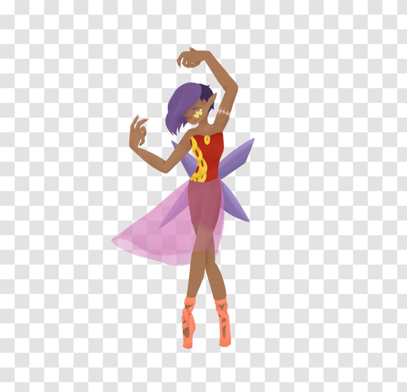 Performing Arts Costume Dancer Character - Fictional - Watercolor Ballerina Transparent PNG