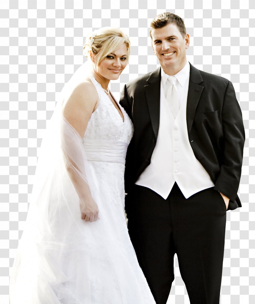 Wedding Couple - Watercolor - Silhouette Transparent PNG