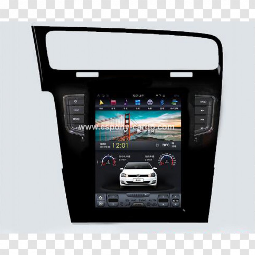 GPS Navigation Systems Car Volkswagen Portable Media Player Vehicle Audio Transparent PNG
