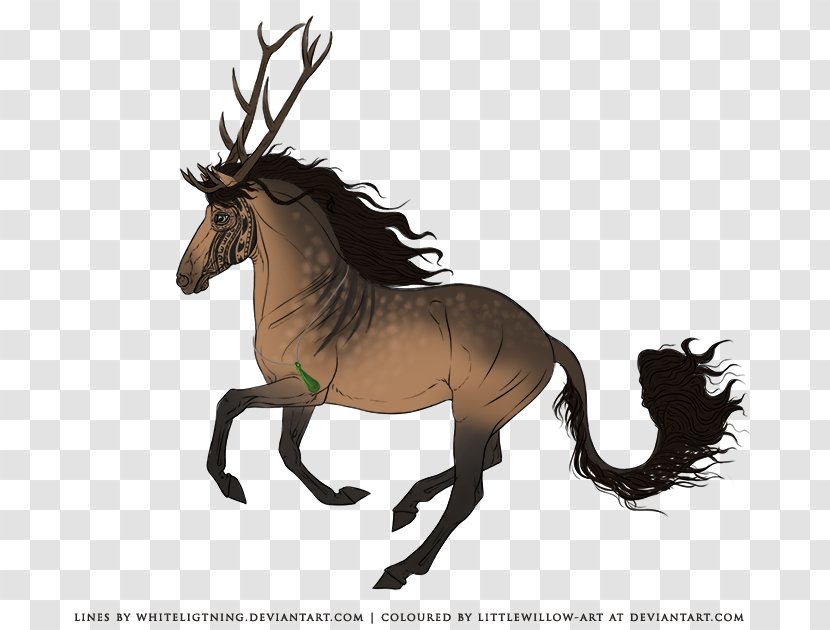 Mustang Stallion Deer Horse Tack Pack Animal - Ultraviolet Transparent PNG