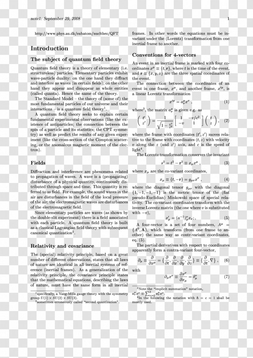 An Introduction To Quantum Field Theory Particle Physics - University Transparent PNG