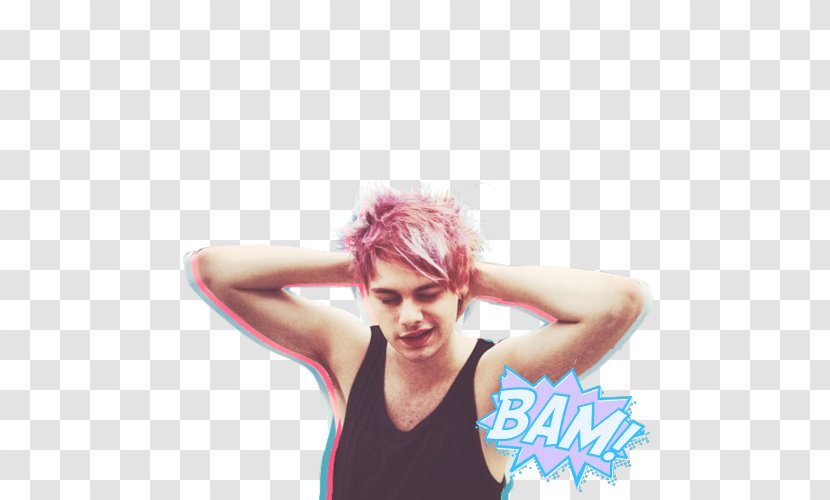 Michael Clifford 5 Seconds Of Summer YouTube Image - Long Hair - Youtube Transparent PNG