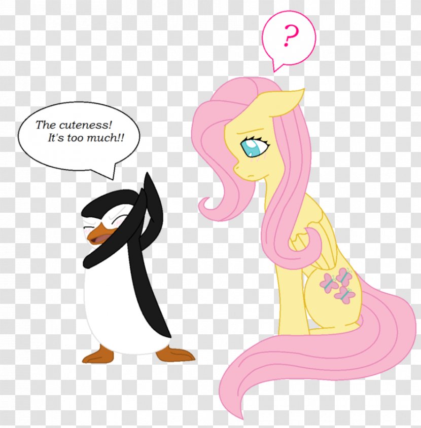 Fluttershy Pony The Penguins Of Madagascar: Dr. Blowhole Returns – Again! Illustration - Cartoon - Penguin Transparent PNG