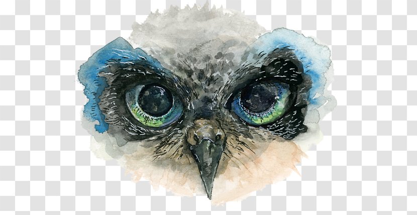 Owl Eye Drawing Watercolor Painting - Lower-back Tattoo Transparent PNG