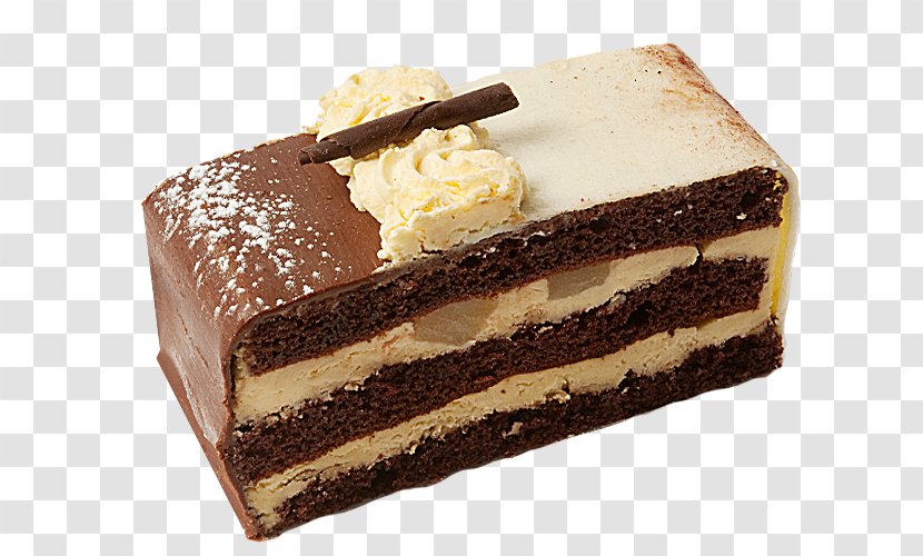 Chocolate Cake Sachertorte Petit Four Mousse - Cream - Sliceofcake Transparent PNG