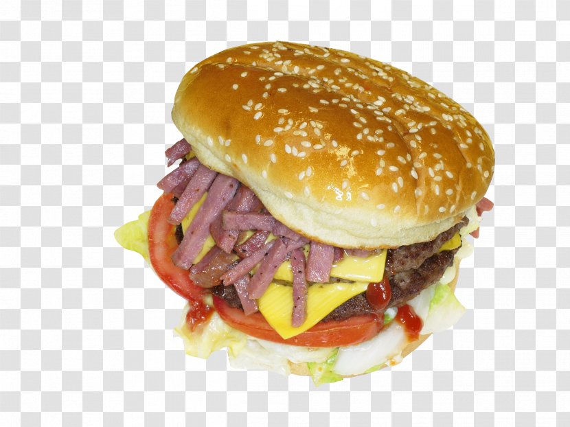 Hamburger Fast Food Cheeseburger Whopper Junk - Veggie Burger Transparent PNG