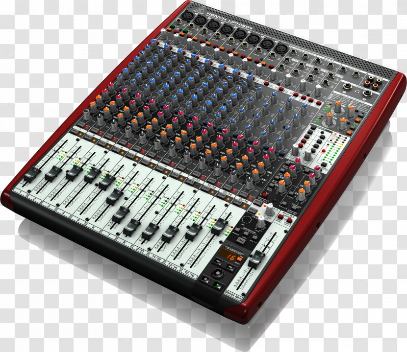 Microphone Audio Mixers Behringer Xenyx 802 - Electronic Device - Mixing Desk Transparent PNG