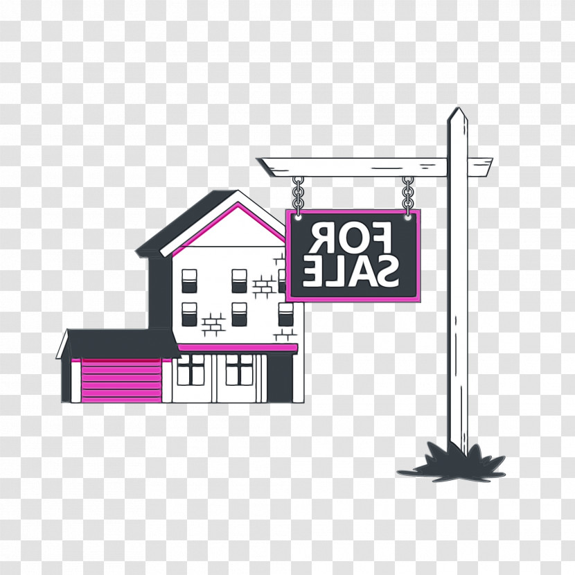 Meter House Line Diagram Font Transparent PNG