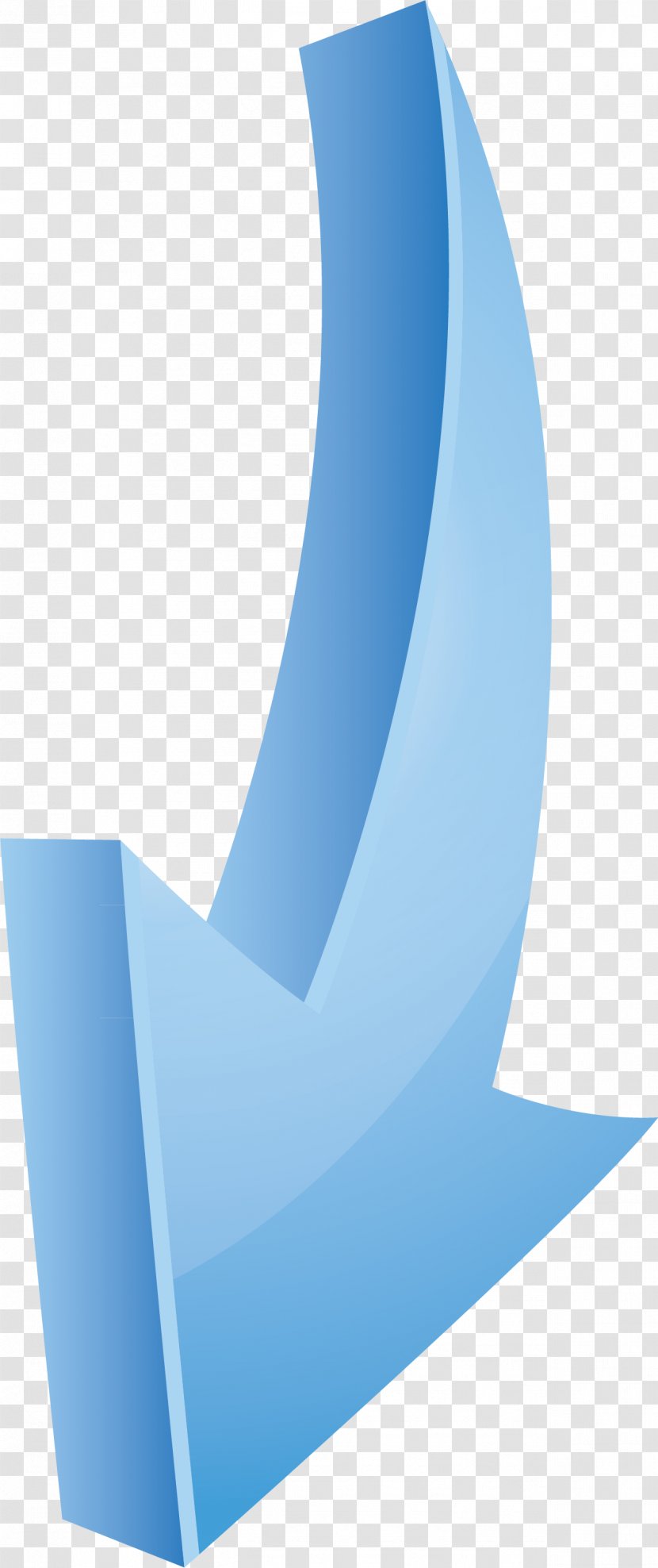 Arrow Euclidean Vector Icon - Blue - Sort Transparent PNG