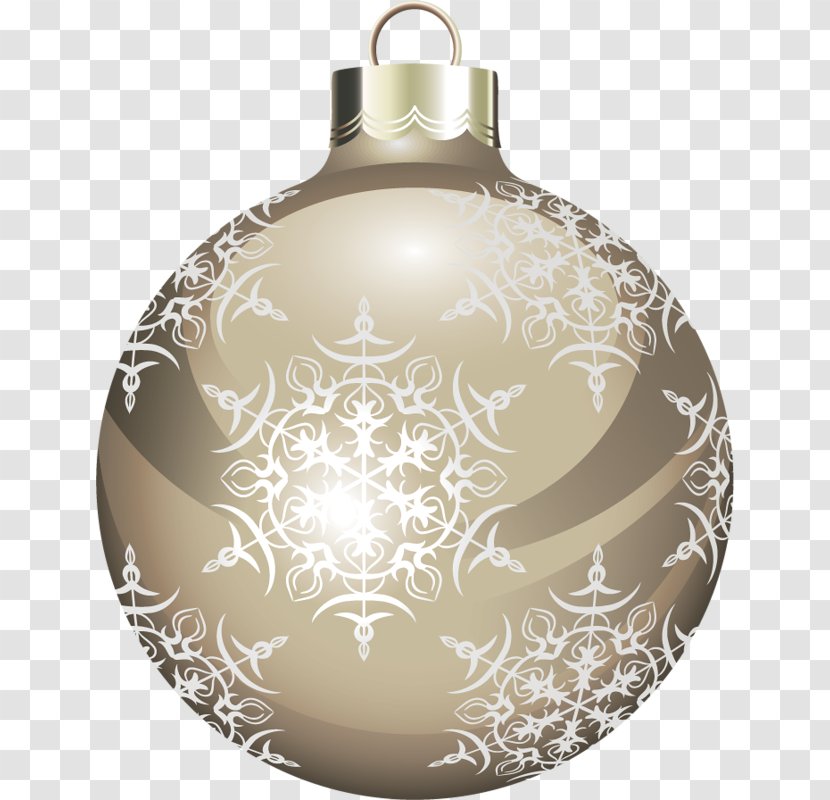 Christmas Ornament Silver Clip Art - Gift - Grey Ball Transparent PNG