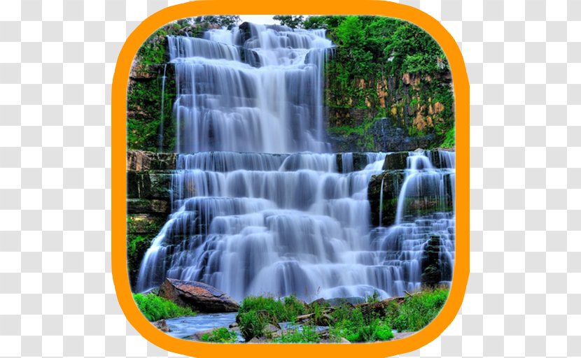 Desktop Wallpaper Waterfall Download - Watercourse - Nature Transparent PNG